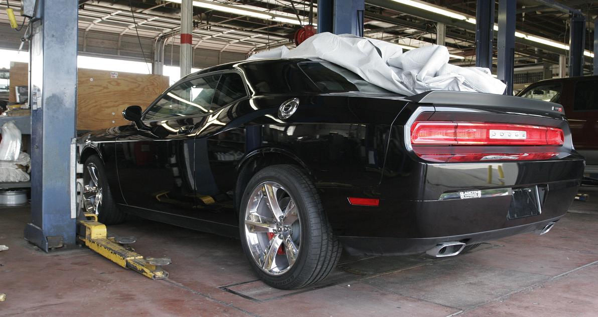 New Dodge Challenger Wheels BEFORE Metal Polishing Service
