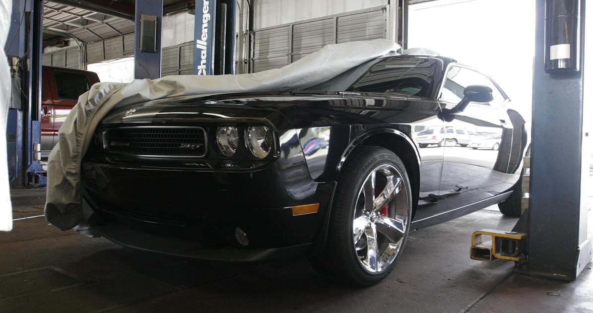 New Dodge Challenger Wheels BEFORE Metal Polishing Service