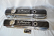 Mopar Performance Aluminum Valve Covers AFTER Chrome-Like Metal Polishing and Buffing Services / Restoration Services Plus Custom Painting Services