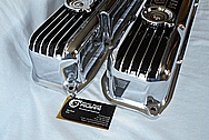 Mopar Performance Aluminum Valve Covers AFTER Chrome-Like Metal Polishing and Buffing Services / Restoration Services Plus Custom Painting Services