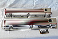 Aluminum Valve Covers AFTER Chrome-Like Metal Polishing and Buffing Services / Restoration Services Plus Custom Painting Services