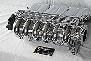 1996 Mitsubishi 3000 GT Aluminum Intake Manifold AFTER Chrome-Like Metal Polishing and Buffing Services / Restoration Services Plus Custom Painting Services