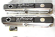 Mopar Performance Aluminum Valve Covers AFTER Chrome-Like Metal Polishing and Buffing Services / Restoration Services Plus Custom Painting Services 