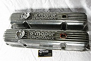 Mopar Performance Aluminum Valve Covers BEFORE Chrome-Like Metal Polishing and Buffing Services / Restoration Services Plus Custom Painting Services