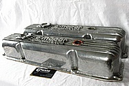 Mopar Performance Aluminum Valve Covers BEFORE Chrome-Like Metal Polishing and Buffing Services / Restoration Services Plus Custom Painting Services