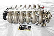 1996 Mitsubishi 3000 GT Aluminum Intake Manifold BEFORE Chrome-Like Metal Polishing and Buffing Services / Restoration Services Plus Custom Painting Services