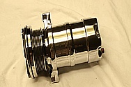 V8 AC Compressor AFTER Chrome-Like Metal Polishing and Buffing Services