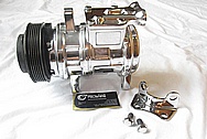 Ford Mustang Aluminum V8 AC Compressor AFTER Chrome-Like Metal Polishing and Buffing Services