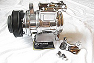 Ford Mustang Aluminum AC Compressor AFTER Chrome-Like Metal Polishing and Buffing Services