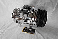 Aluminum V8 Engine AC Compressor AFTER Chrome-Like Metal Polishing and Buffing Services / Restoration Services