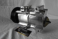 2002 Ford F-250 Aluminum AC Compressor AFTER Custom Metal Satin Finish Polishing Services