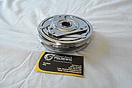 Steel AC Compressor Pulleys and AC Compressor AFTER Chrome-Like Metal Polishing and Buffing Services / Restoration Services