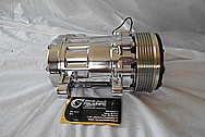 Aluminum AC Compressor AFTER Chrome-Like Metal Polishing - Aluminum Polishing Services