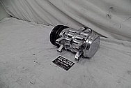 Aluminum AC Compressor AFTER Chrome-Like Metal Polishing - Aluminum Polishing Services