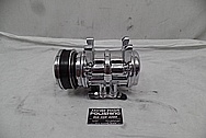 Aluminum AC Compressor AFTER Chrome-Like Metal Polishing - Aluminum Polishing Services