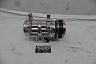 Aluminum AC Compressor AFTER Chrome-Like Metal Polishing - Aluminum Polishing Services