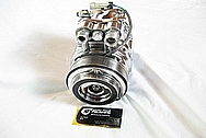 Chevy Corvette Aluminum DENSO AC Compressor AFTER Chrome-Like Metal Polishing and Buffing Services