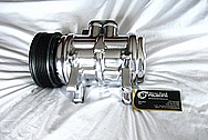 Aluminum AC Compressor AFTER Chrome-Like Metal Polishing and Buffing Services