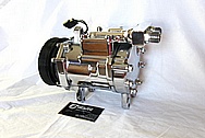 Ford Mustang Aluminum V8 AC Compressor AFTER Chrome-Like Metal Polishing and Buffing Services