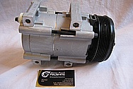 1995 Ford F150 V8 Aluminum AC Compressor BEFORE Chrome-Like Metal Polishing and Buffing Services Plus Metal Coating Services