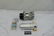 2003 Chevy S10 4.3L V6 Aluminum AC Compressor BEFORE Chrome-Like Metal Polishing - Aluminum Polishing Services