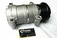 2002 Chevy S10 Aluminum AC Compressor BEFORE Chrome-Like Metal Polishing and Buffing Services