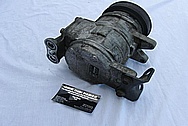 Ford Mustang Aluminum V8 AC Compressor BEFORE Chrome-Like Metal Polishing and Buffing Services