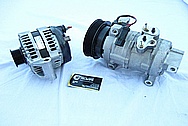 Dodge Hemi 6.1L Engine AC Compressor BEFORE Chrome-Like Metal Polishing and Buffing Services