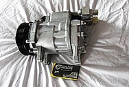 Ford Mustang Aluminum V8 AC Compressor BEFORE Chrome-Like Metal Polishing and Buffing Services