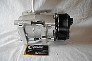 2002 Ford F-250 Aluminum AC Compressor BEFORE Custom Metal Satin Finish Polishing Services