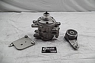 Aluminum AC Compressor Housing BEFORE Chrome-Like Metal Polishing and Buffing Services / Restoration Services