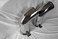2014 Air Tractor Airplane Engine Stainless Steel Exhaust Pipes AFTER Chrome-Like Metal Polishing and Buffing Services / Restoration Services