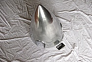 Aluminum Airplane / Aircraft Spinner BEFORE Chrome-Like Metal Polishing and Buffing Services