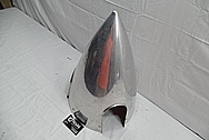 Aluminum Aircraft Spinner BEFORE Chrome-Like Metal Polishing and Buffing Services / Restoration Services