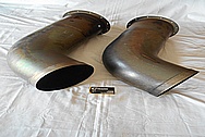 2014 Air Tractor Airplane Engine Stainless Steel Exhaust Pipes BEFORE Chrome-Like Metal Polishing and Buffing Services / Restoration Services