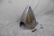 Aluminum Aircraft Spinner BEFORE Chrome-Like Metal Polishing - Aluminum Polishing Services - Aircraft Polishing Services