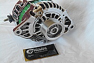 Aluminum V8 Engine Alternator AFTER Chrome-Like Metal Polishing and Buffing Services / Restoration Services 