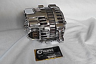 Aluminum V8 Engine Alternator AFTER Chrome-Like Metal Polishing and Buffing Services / Restoration Services 