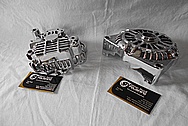 Aluminum V8 Engine Alternator AFTER Chrome-Like Metal Polishing and Buffing Services / Restoration Service