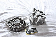 1993 Mazda RX7 Aluminum Alternator BEFORE Chrome-Like Metal Polishing and Buffing Services / Restoration Services 
