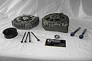 Chevrolet C5 Corvette Aluminum Alternator BEFORE Chrome-Like Metal Polishing and Buffing Services / Restoration Services 