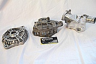 1993 RX7 Rotary Aluminum Alternator BEFORE Chrome-Like Metal Polishing and Buffing Services