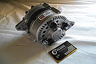 1988 Toyota Tercel Remy Aluminum Alternator BEFORE Chrome-Like Metal Polishing - Aluminum Alternator Polishing