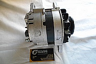 1988 Toyota Tercel Remy Aluminum Alternator BEFORE Chrome-Like Metal Polishing - Aluminum Alternator Polishing