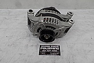 1973 Duster 6.4L Hemi Aluminum Alternator BEFORE Chrome-Like Metal Polishing - Aluminum Polishing Services 