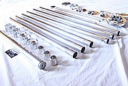 Aluminum Binocular Tripod Pieces AFTER Chrome-Like Metal Polishing and Buffing Services / Restoration Services 