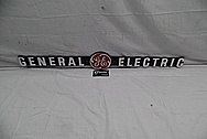 General Electric GE Aluminum Sign AFTER Chrome-Like Metal Polishing and Buffing Services / Restoration Services Plus Custom Painting Services