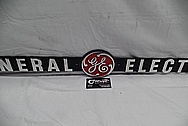 General Electric GE Aluminum Sign AFTER Chrome-Like Metal Polishing and Buffing Services / Restoration Services Plus Custom Painting Services