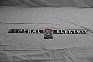 General Electric GE Aluminum Sign AFTER Chrome-Like Metal Polishing and Buffing Services / Restoration Services Plus Custom Painting Services