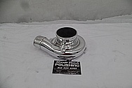 Garrett Aluminum Turbo Housing AFTER Chrome-Like Metal Polishing and Buffing Services - Aluminum Polishing